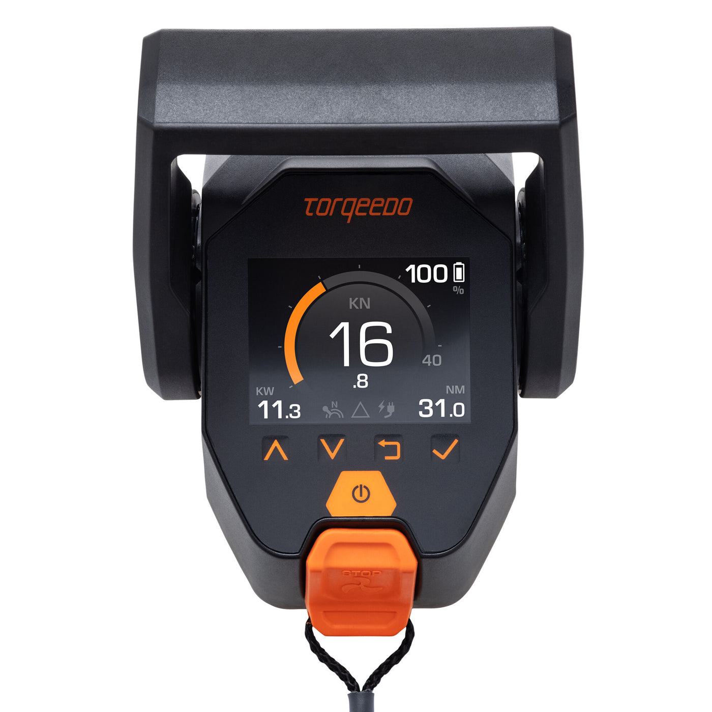 Torqeedo TorqLink Gashebel mit Farbdisplay – Ansicht 2