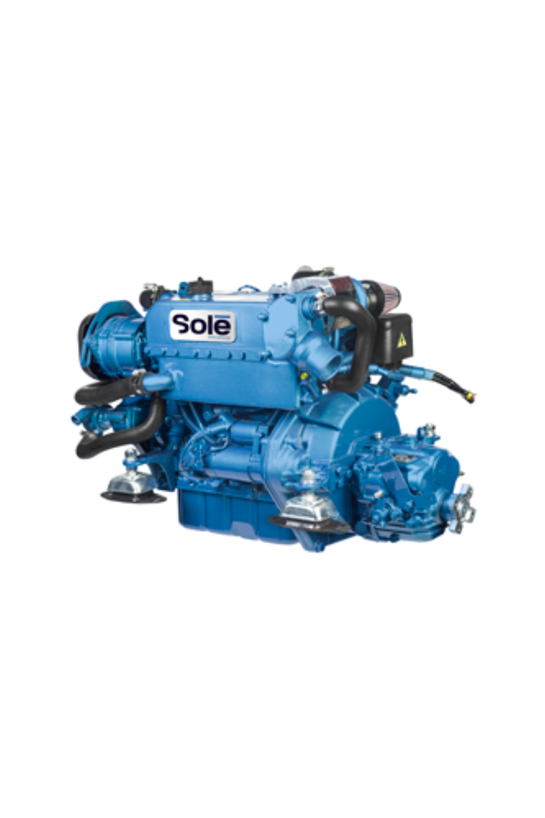 Solé Mini 55 Turbo – 52 PS Schiffsdiesel mit TMC260 Wendegetriebe (2.47:1)