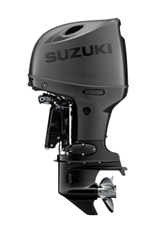 Suzuki DF115BT 115 PS Außenbordmotor Stealth Line, Seitenansicht, schwarz matt