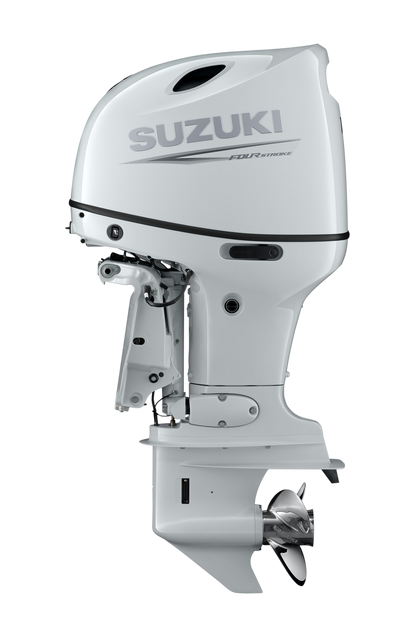 Suzuki DF140BTG 140 PS Außenbordmotor, Seitenansicht, weiß