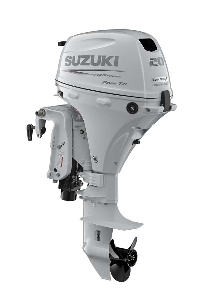 Suzuki DF20AT Außenbordmotor – 20 PS Fernschaltung, Lean-Burn & batterielose EFI