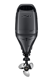 Suzuki DF250AUN Stealth Line KURO 250 PS Außenbordmotor, Rückansicht, schwarz matt