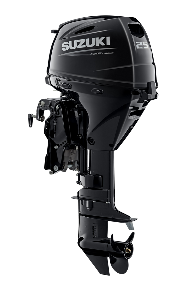 Suzuki DF25A Außenbordmotor – 25 PS, Handstart & Power Trim Optionen