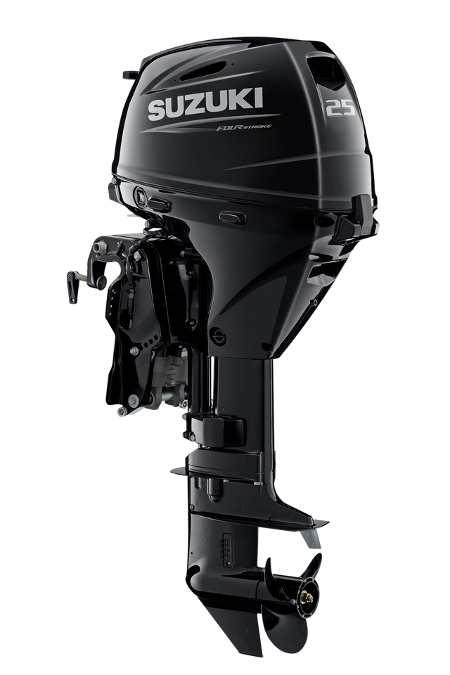 Suzuki DF25A Außenbordmotor – 25 PS, Handstart & Power Trim Optionen