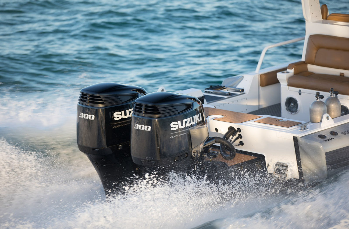 Suzuki DF300AP als Doppelmotorisierung am Boot