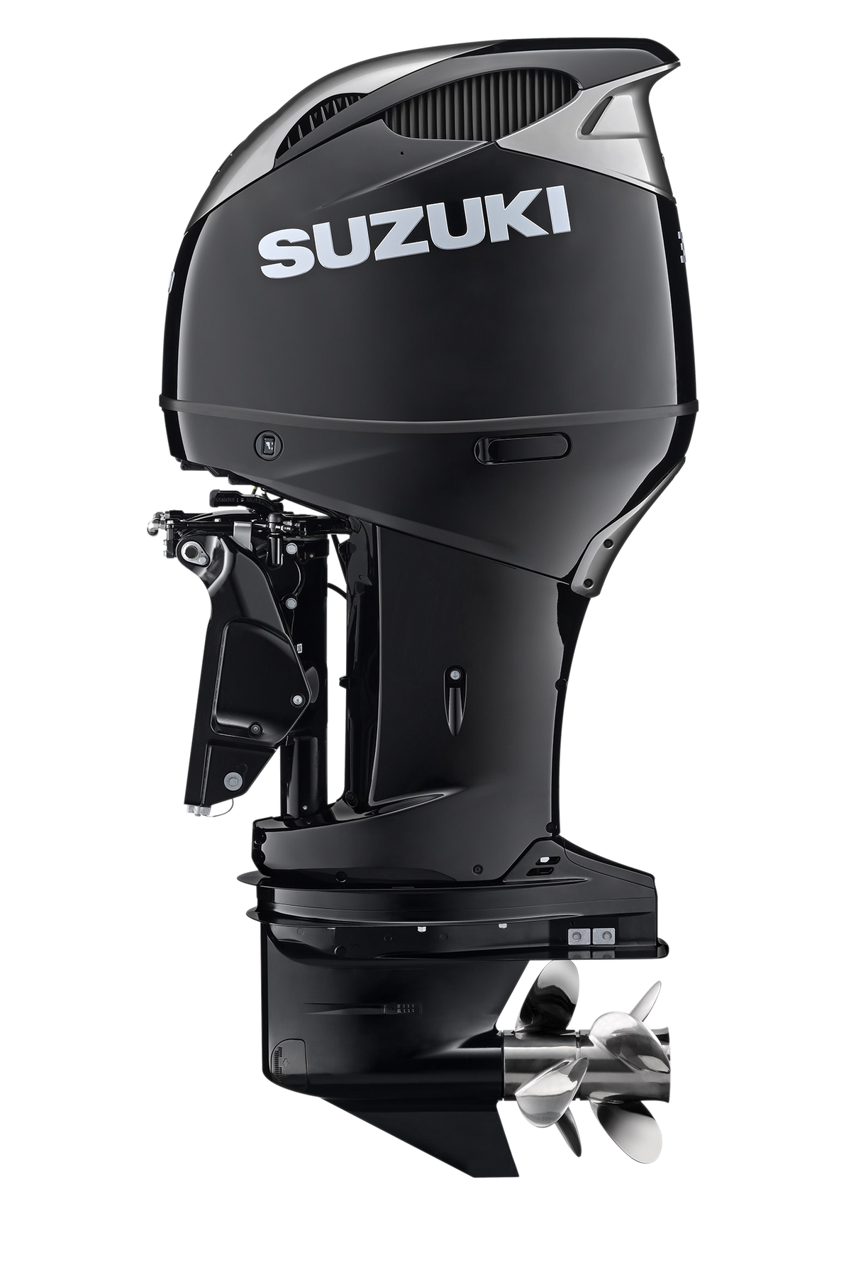 Suzuki DF300BMD 300 PS Außenbordmotor, Seitenansicht, schwarz