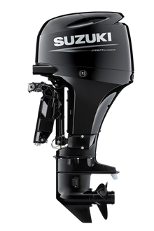 Suzuki DF60AT 60 PS Außenbordmotor, Seitenansicht, schwarz
