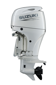 Suzuki DF90AT 90 PS Außenbordmotor, Seitenansicht, weiß