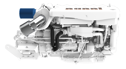 Nanni marine diesel engine N13.900 with ZF Hurth reversing gear CR3—ZF400A/R=1.964:1