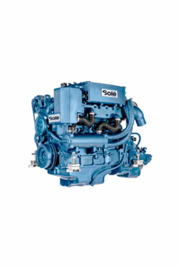 Solé SDZ 165 Turbo Schiffsdiesel mit TM880A Getriebe R=2.08:1