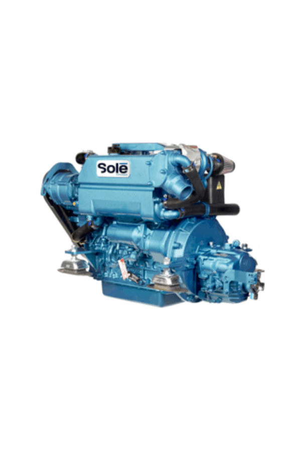 Solé SK-60 mit Seaprop Saildrive – 60 PS Innenborder Diesel R=2.15